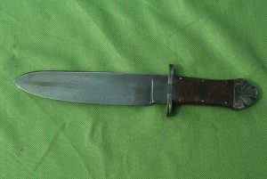 Forged blade — top view